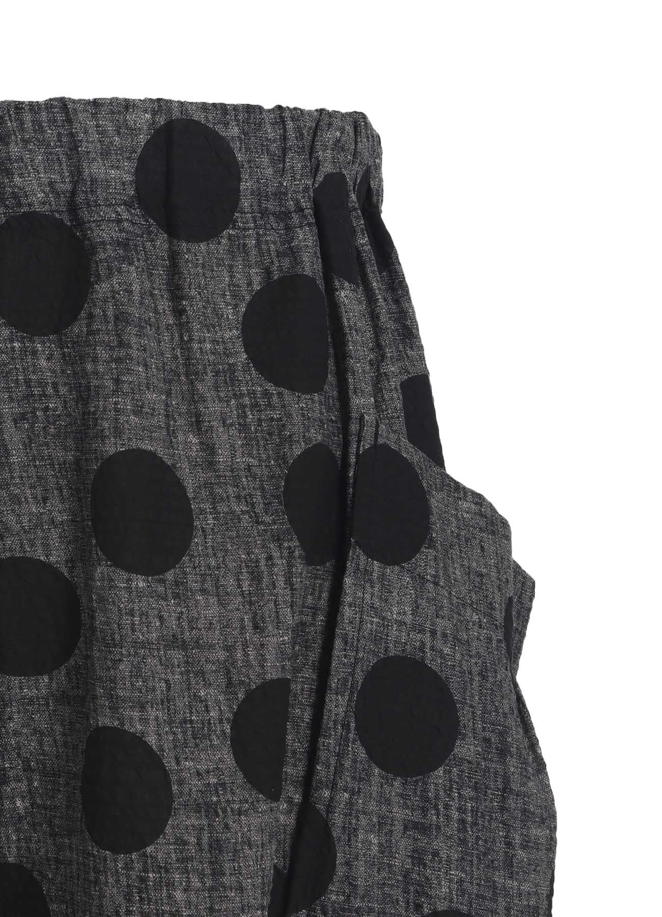 COTTON RIPPLE PRINT 4/5 LENGTH PANTS