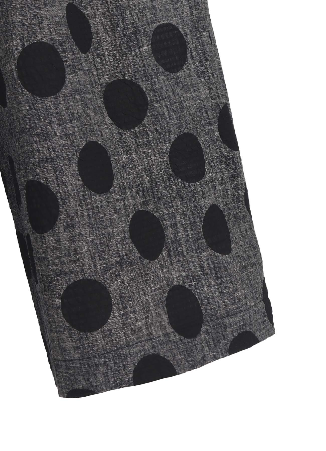 COTTON RIPPLE PRINT 4/5 LENGTH PANTS