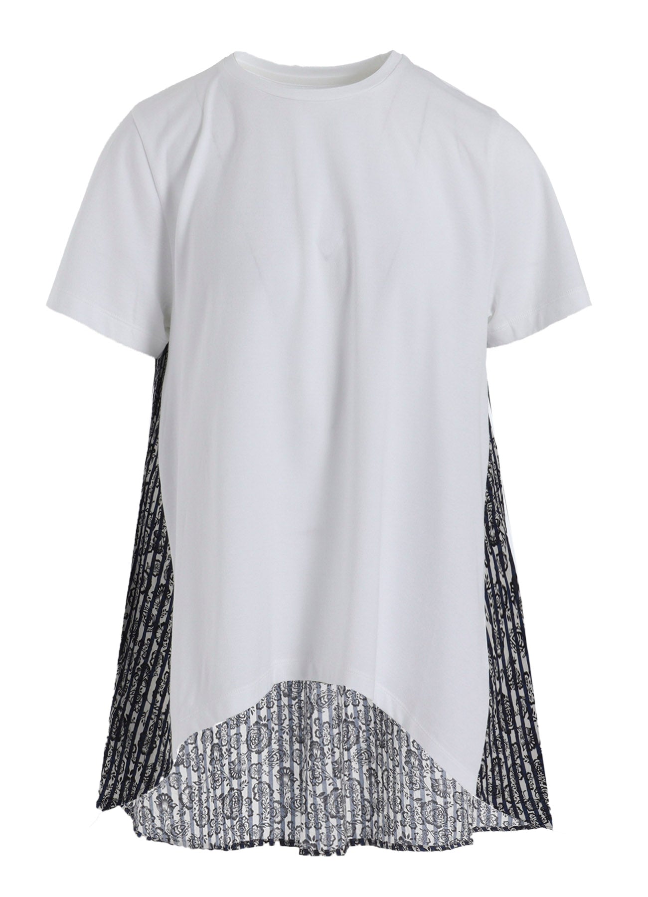 COTTON RIPPLE PRINT SWITCHING SHIRT