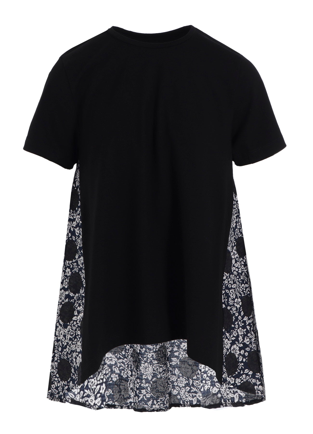 COTTON RIPPLE PRINT SWITCHING SHIRT