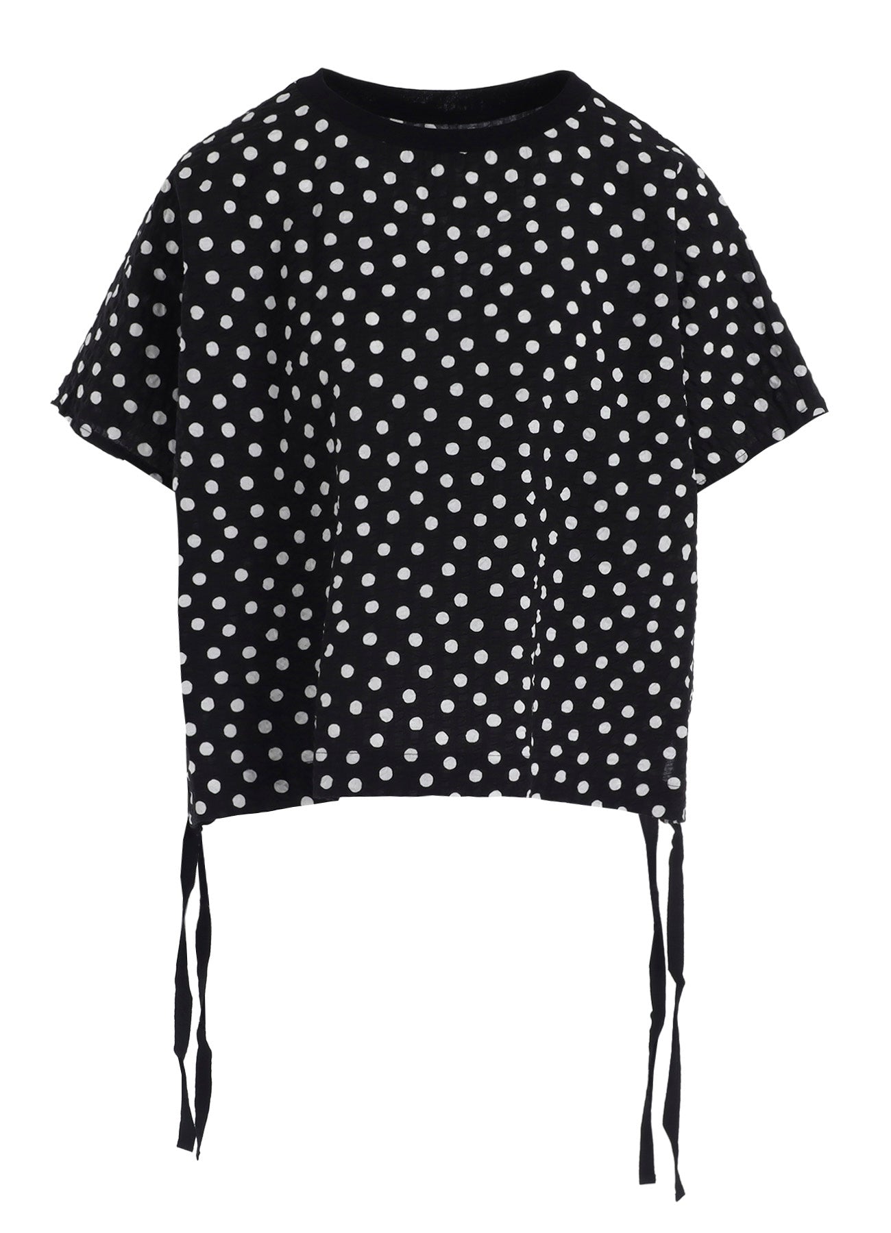 COTTON RIPPLE DOT PRINT PULLOVER