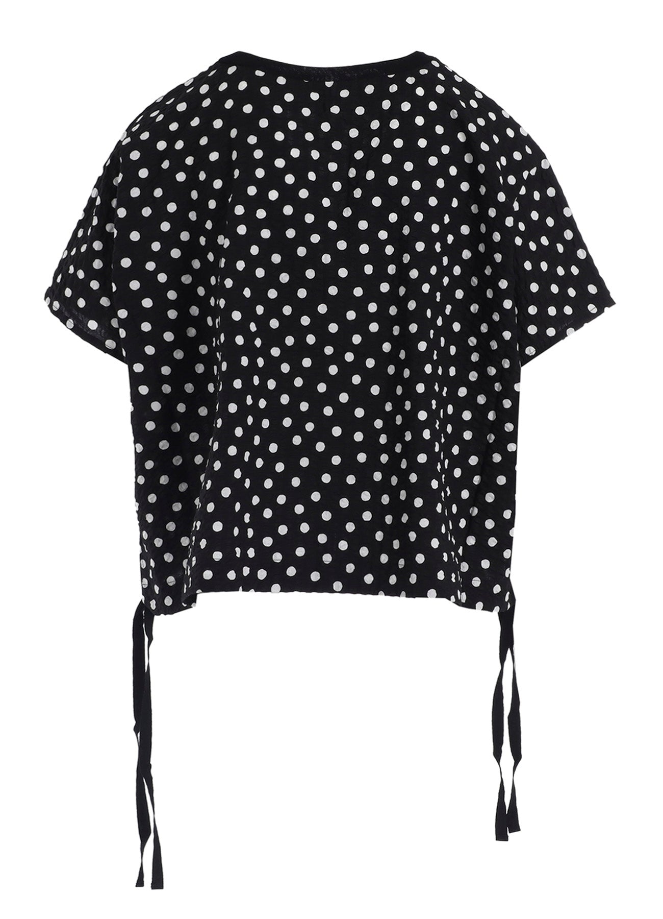 COTTON RIPPLE DOT PRINT PULLOVER