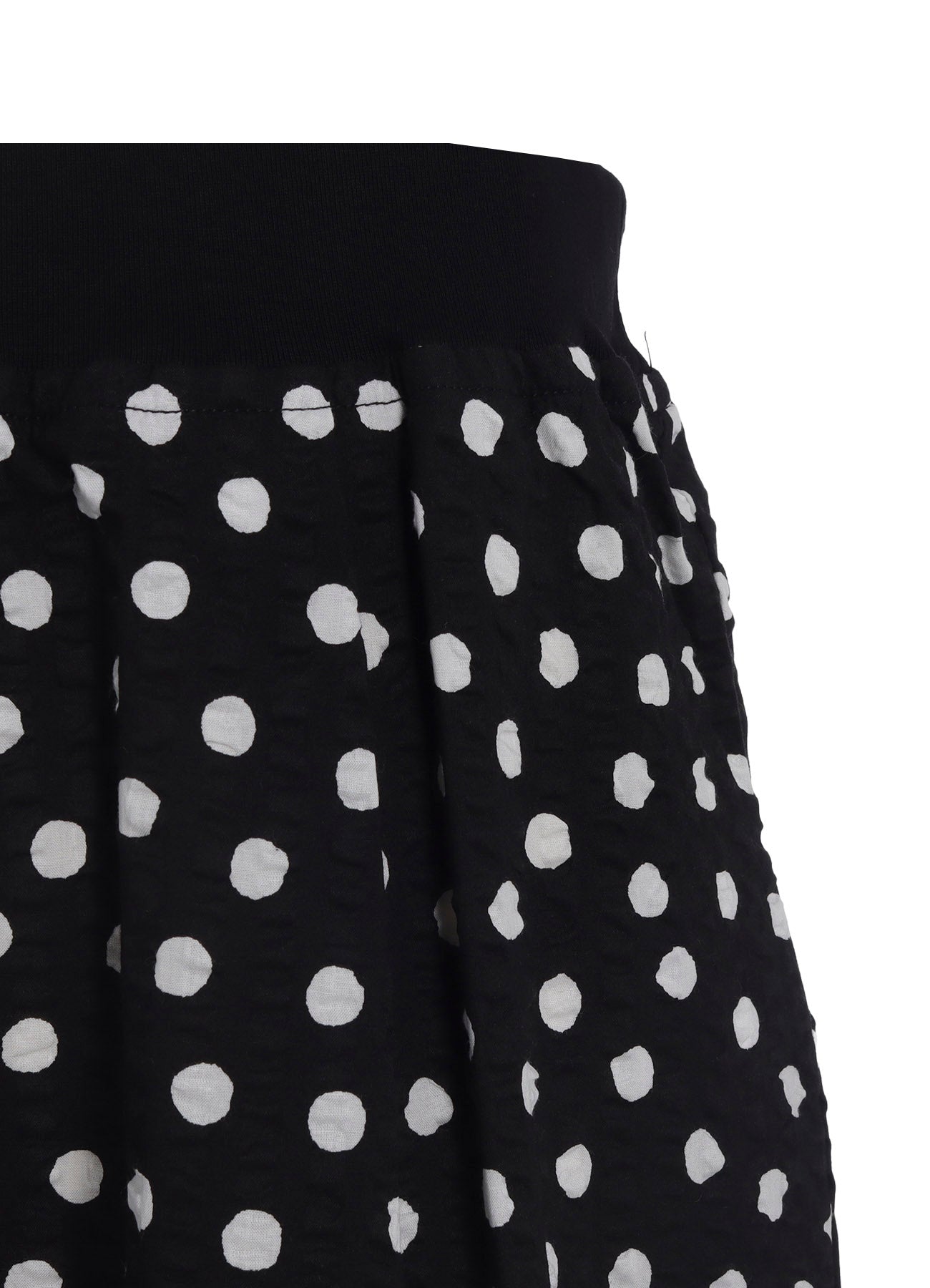 COTTON RIPPLE DOT PRINT 4/5 LENGTH PANTS