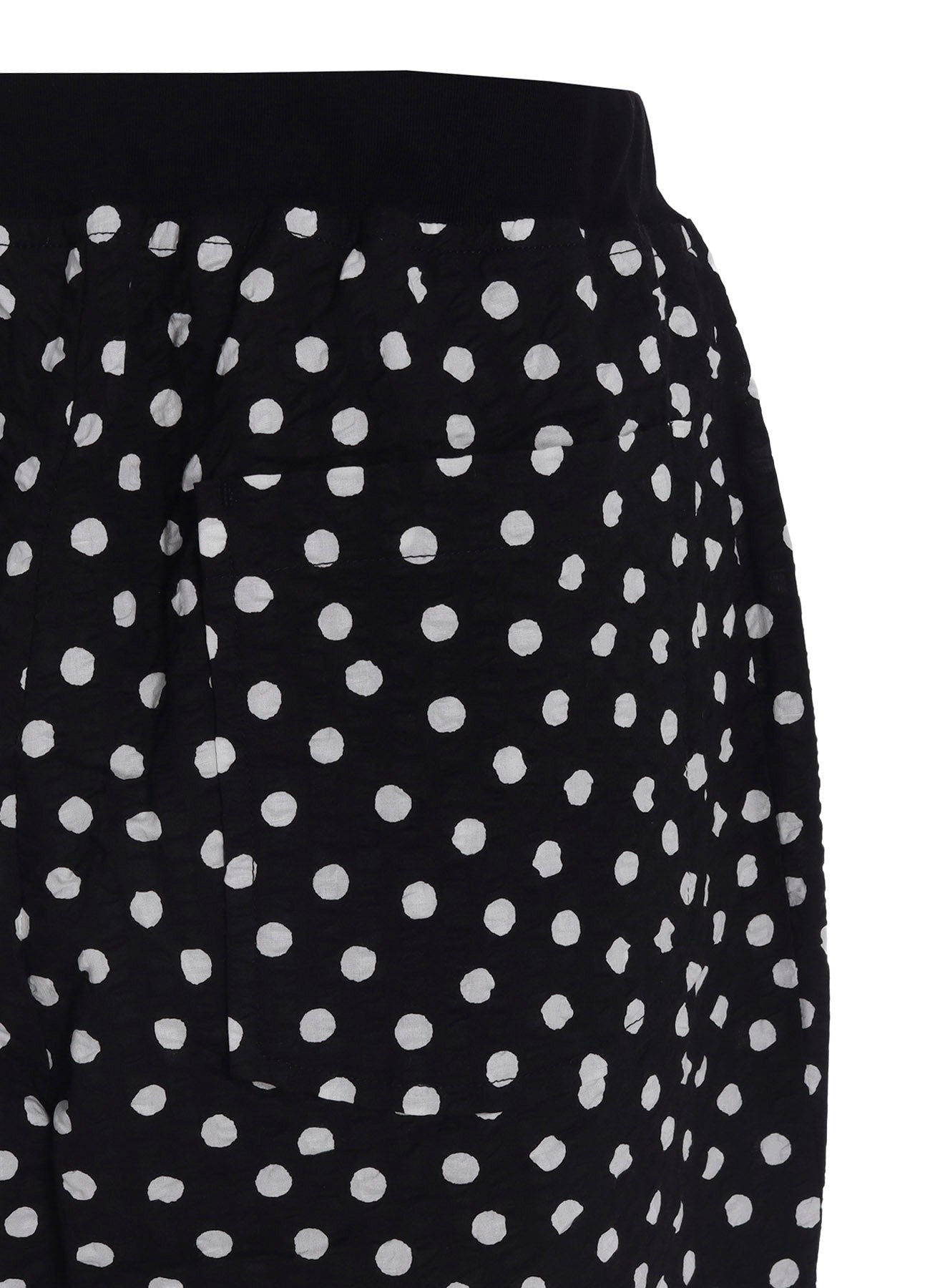 COTTON RIPPLE DOT PRINT 4/5 LENGTH PANTS