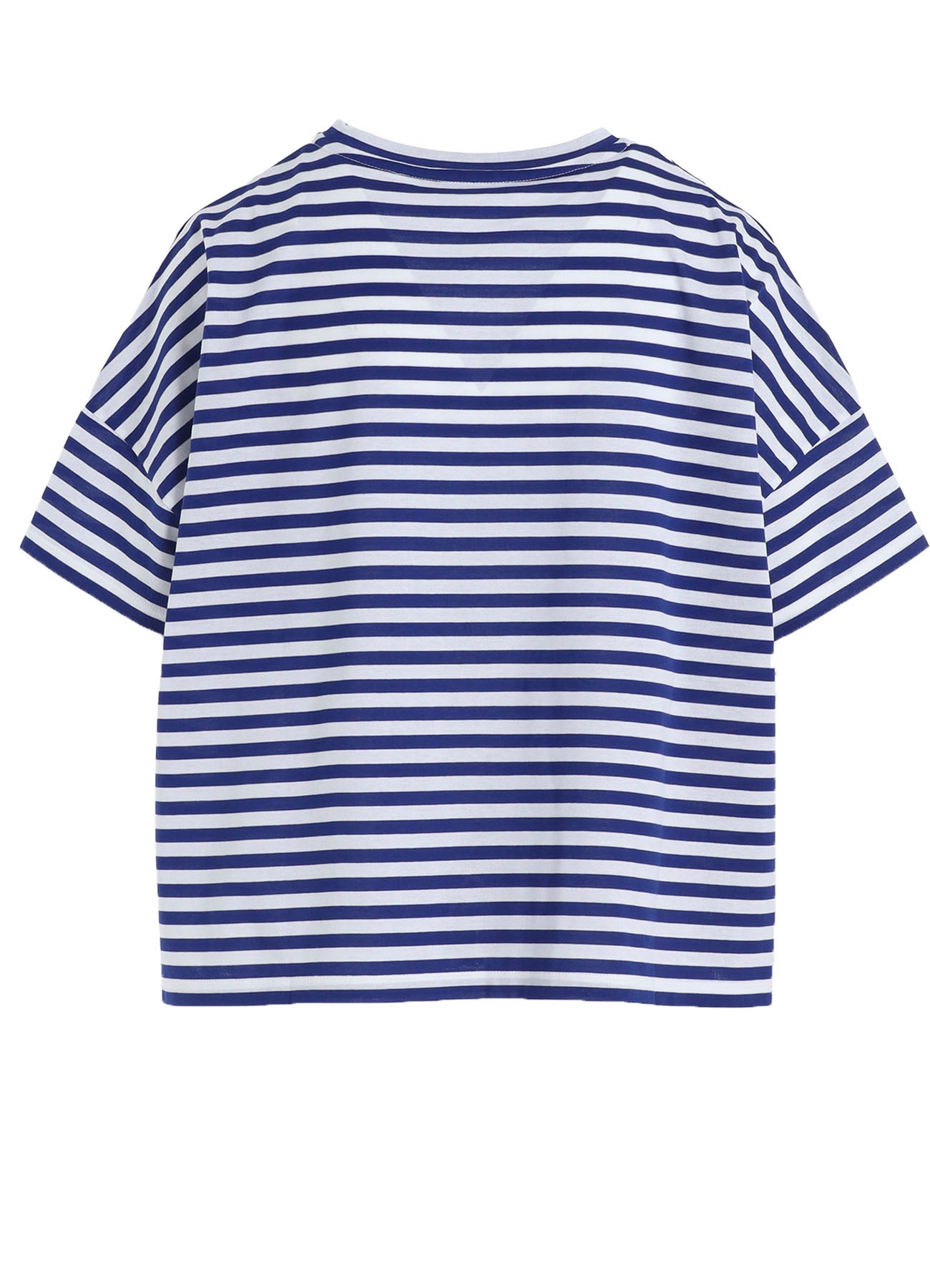 60/2 COTTON JERSEY BORDER HEART PRINT WIDE SHORT SHIRT