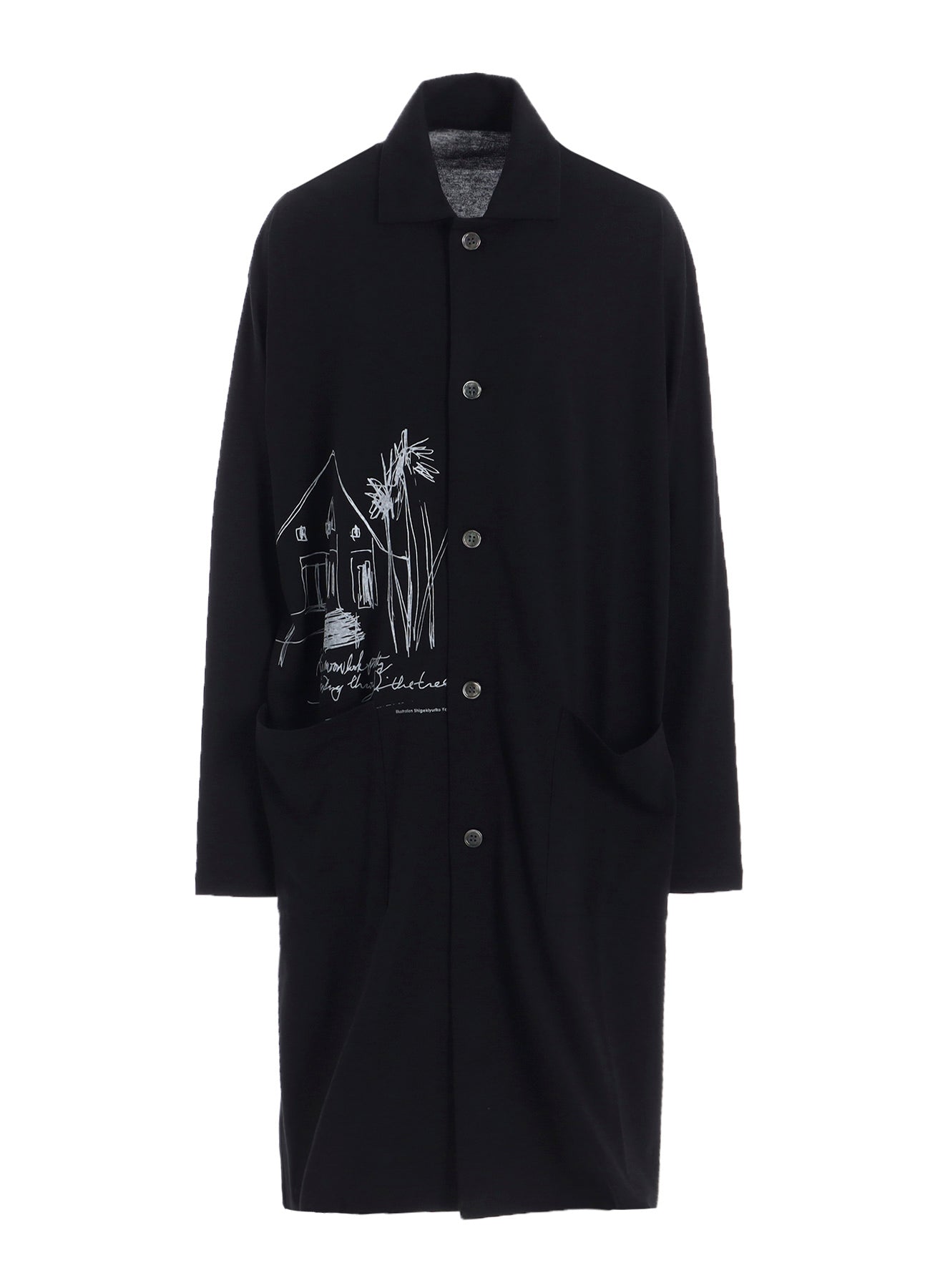 COTTON RAYON JERSEY LONG SHIRT