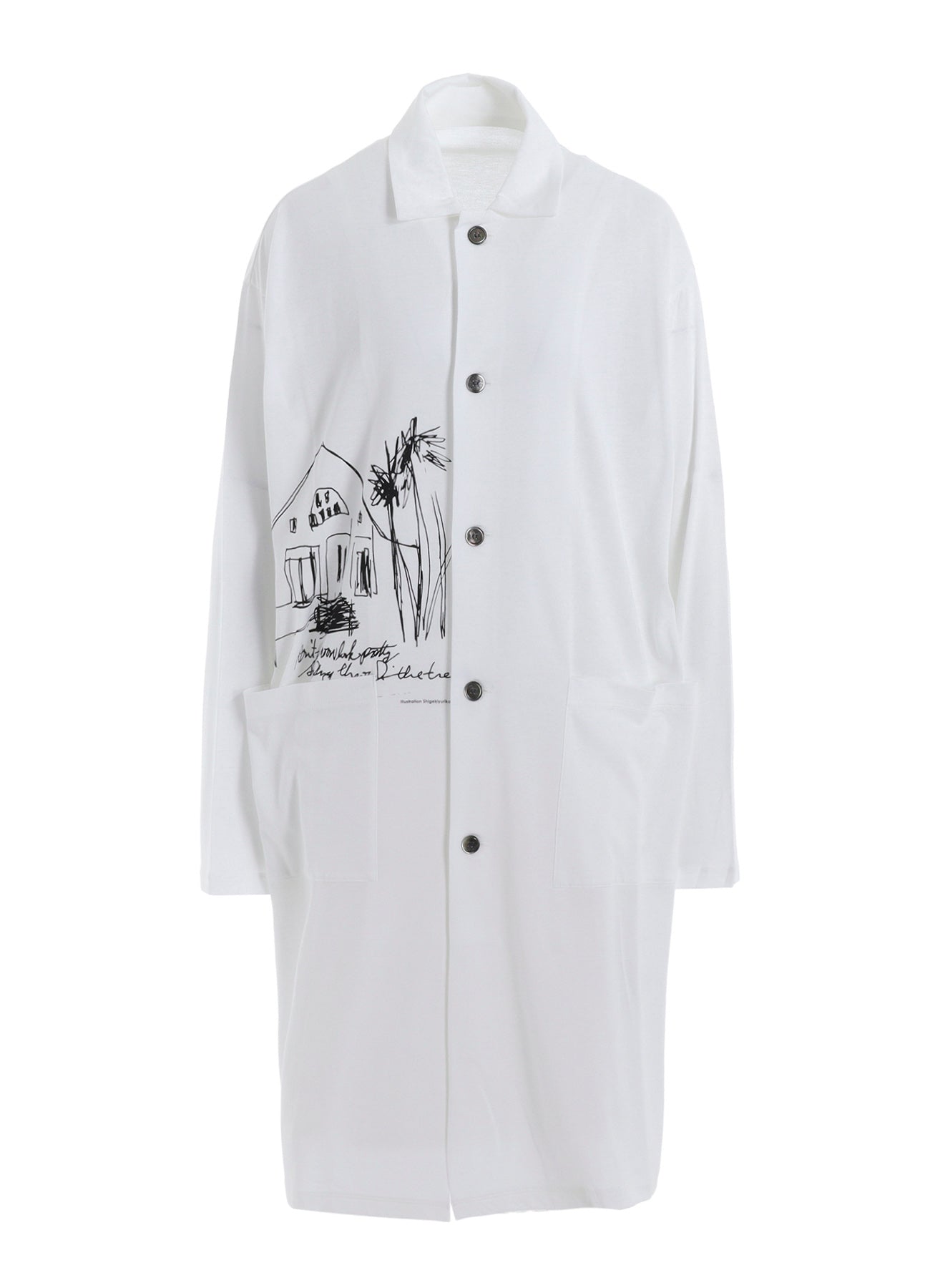 COTTON RAYON JERSEY LONG SHIRT