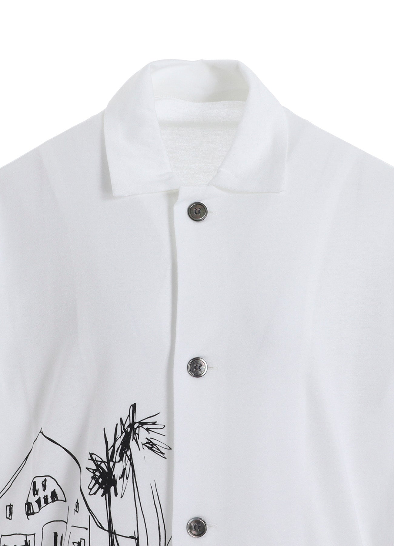 COTTON RAYON JERSEY LONG SHIRT