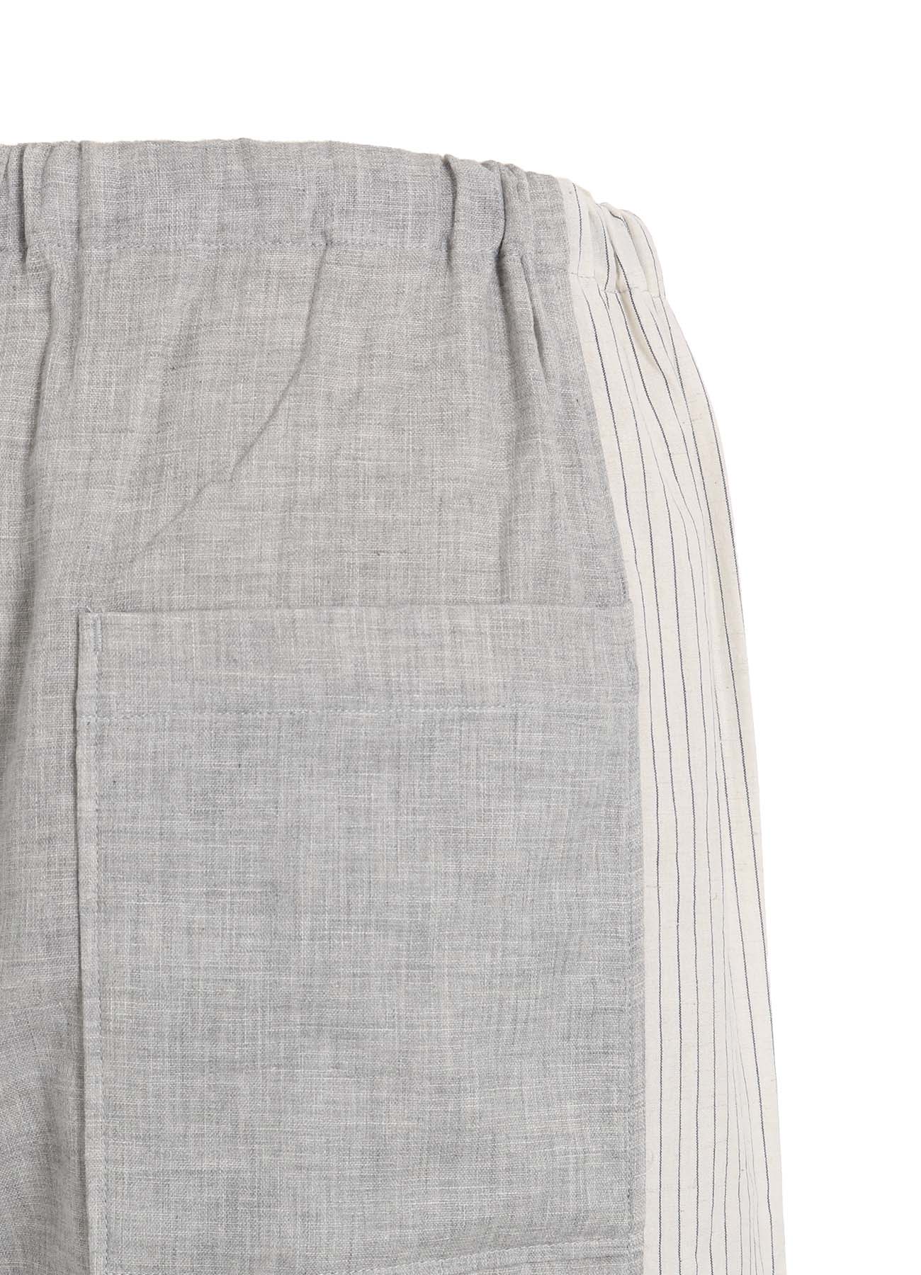 GAUZE + STRIPE PANTS (M)
