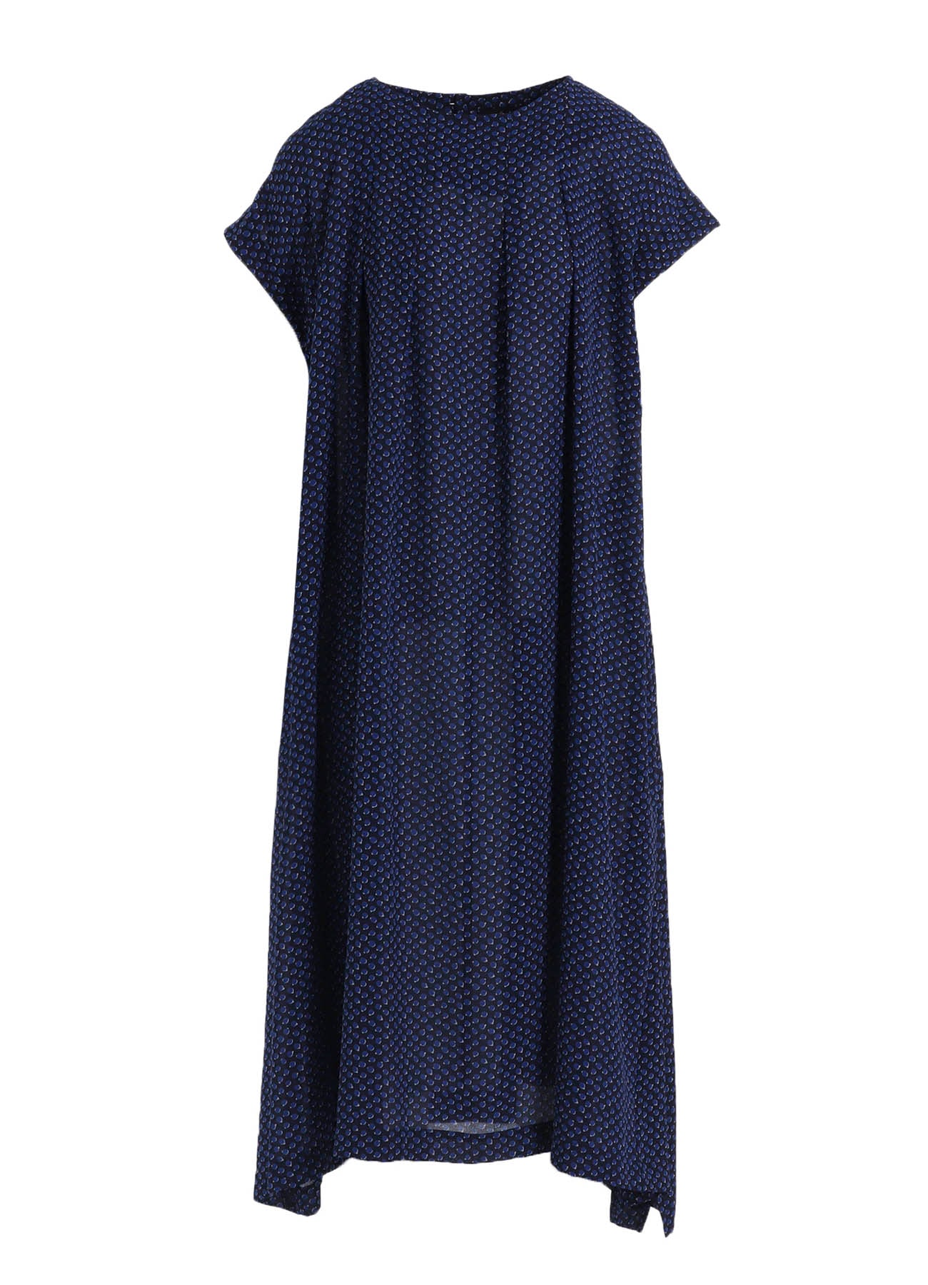 POLYESTER GEORGETTE PRINT FRENCH SLEEVE ONE PIECE