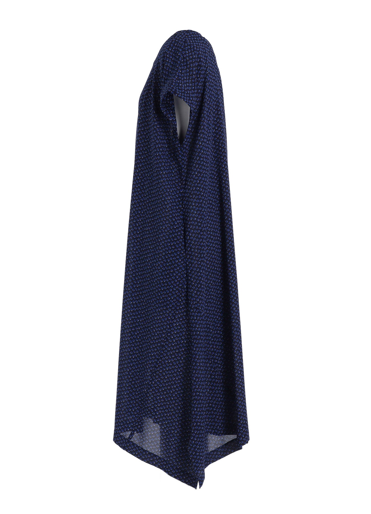 POLYESTER GEORGETTE PRINT FRENCH SLEEVE ONE PIECE