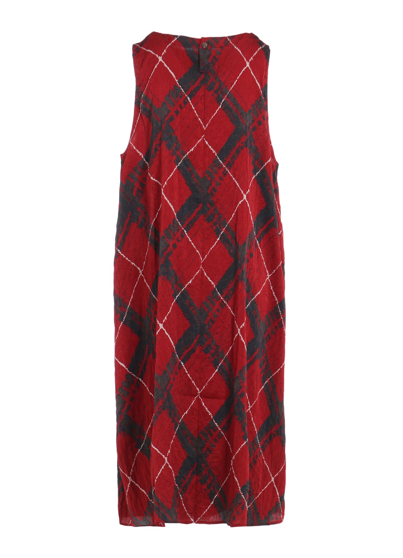WASHER BIAS PLAID PRINT JUMPER DRESS