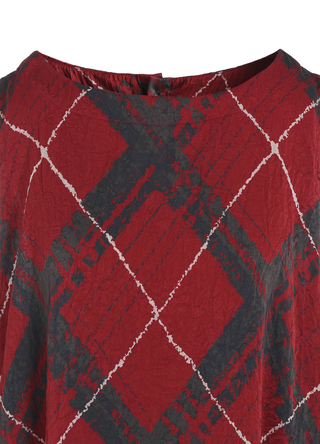 WASHER BIAS PLAID PRINT JUMPER DRESS