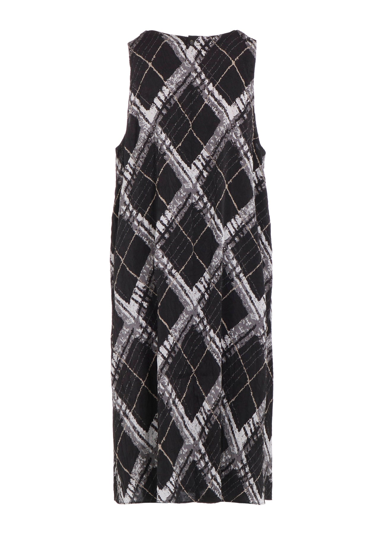 WASHER BIAS PLAID PRINT JUMPER DRESS