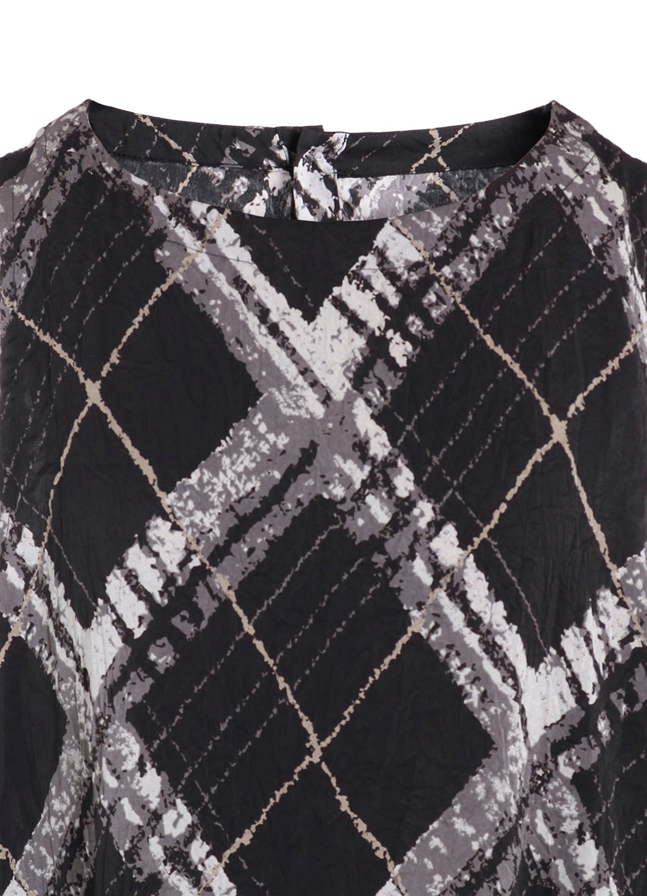 WASHER BIAS PLAID PRINT JUMPER DRESS
