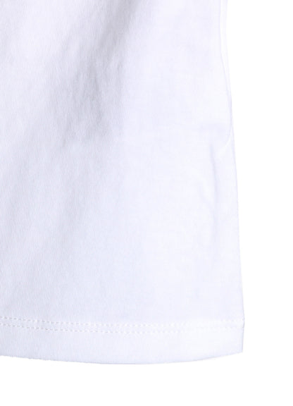 TWISTED COTTON JERSEY SWITCHING HALF SLEEVE SHIRT