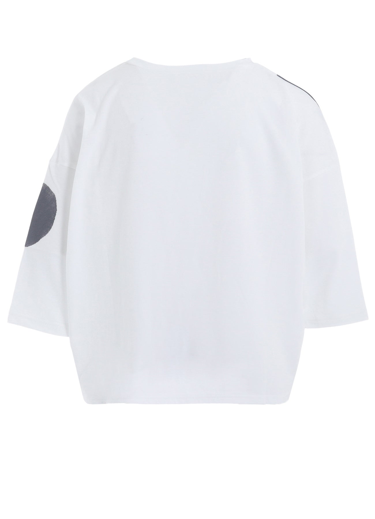 COTTON JERSEY DOT PRINT 3/4 SLEEVE SHIRT