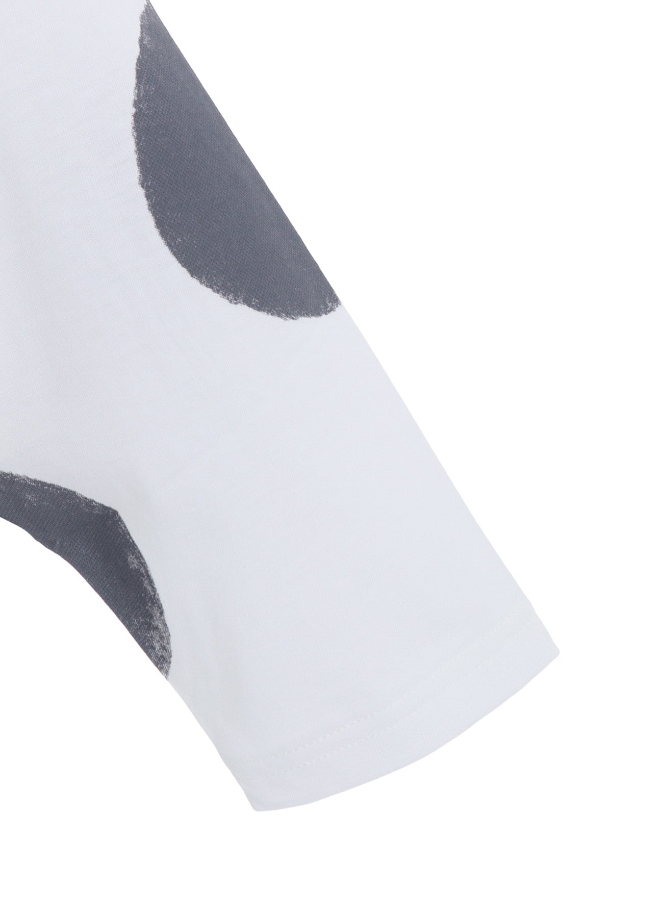 COTTON JERSEY DOT PRINT 3/4 SLEEVE SHIRT