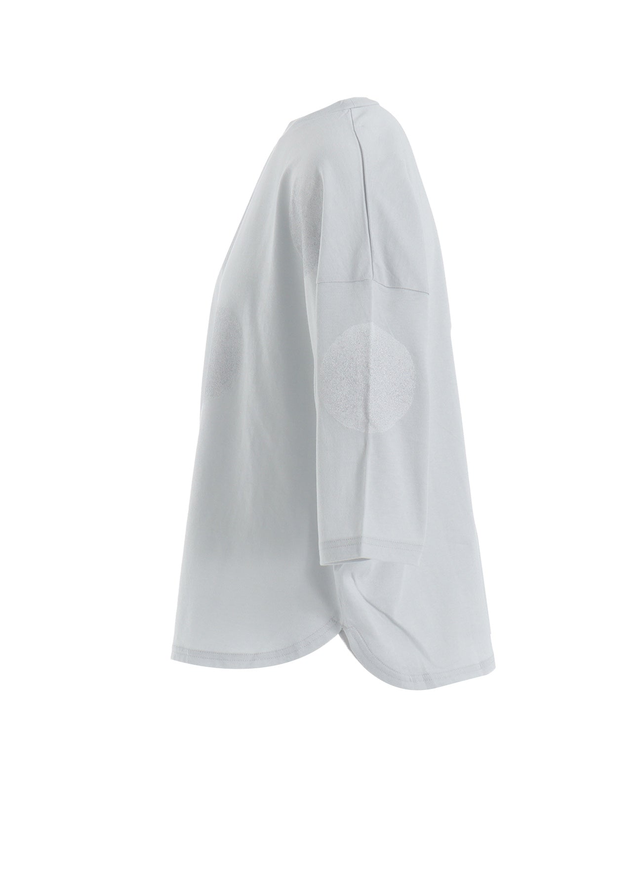 COTTON JERSEY DOT PRINT 3/4 SLEEVE SHIRT