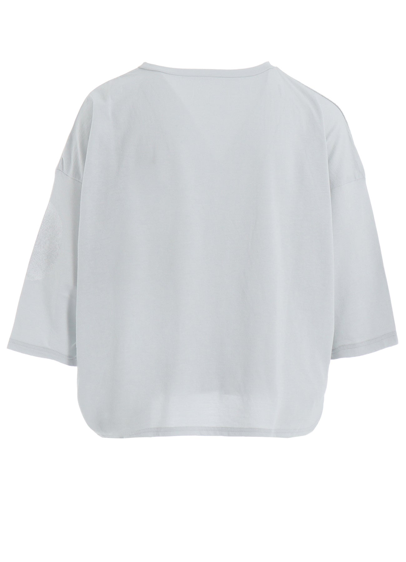 COTTON JERSEY DOT PRINT 3/4 SLEEVE SHIRT