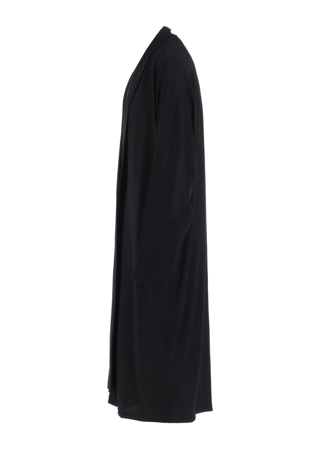 WASHABLE WOOL JERSEY LONG CARDIGAN