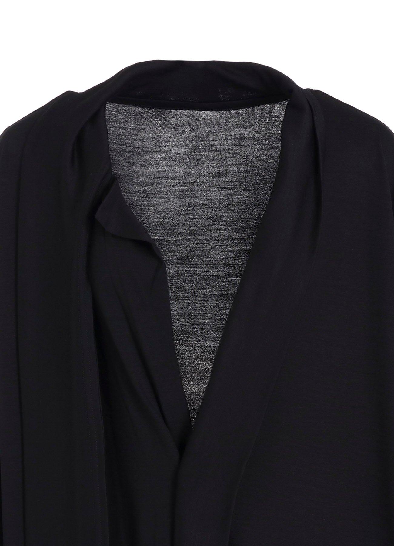 WASHABLE WOOL JERSEY LONG CARDIGAN