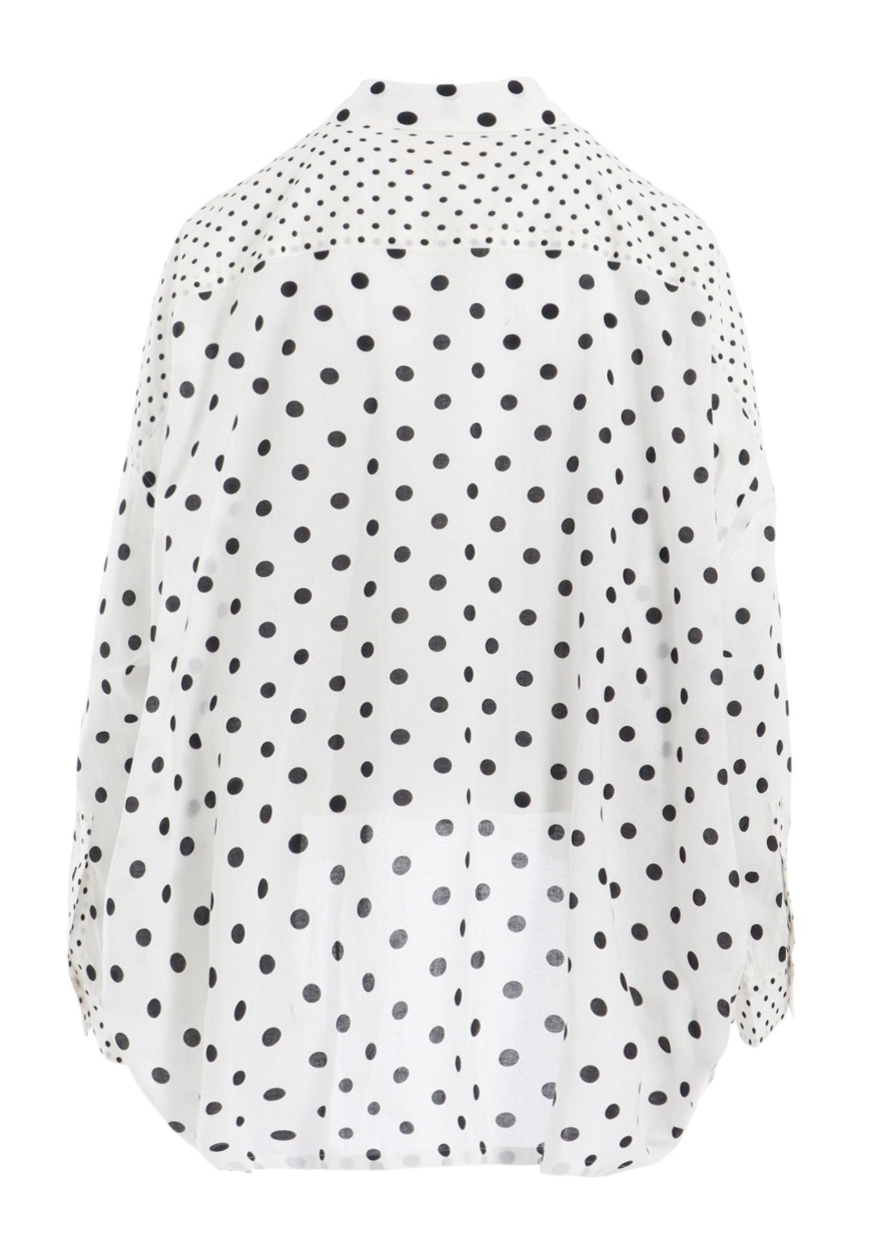 60/- COTTON LAWN DOT PRINT LONG SLEEVE BLOUSE
