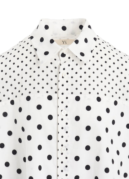 60/- COTTON LAWN DOT PRINT LONG SLEEVE BLOUSE