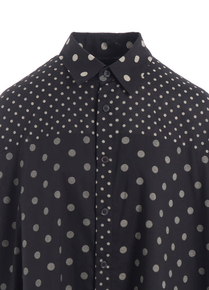 60/- COTTON LAWN DOT PRINT LONG SLEEVE BLOUSE