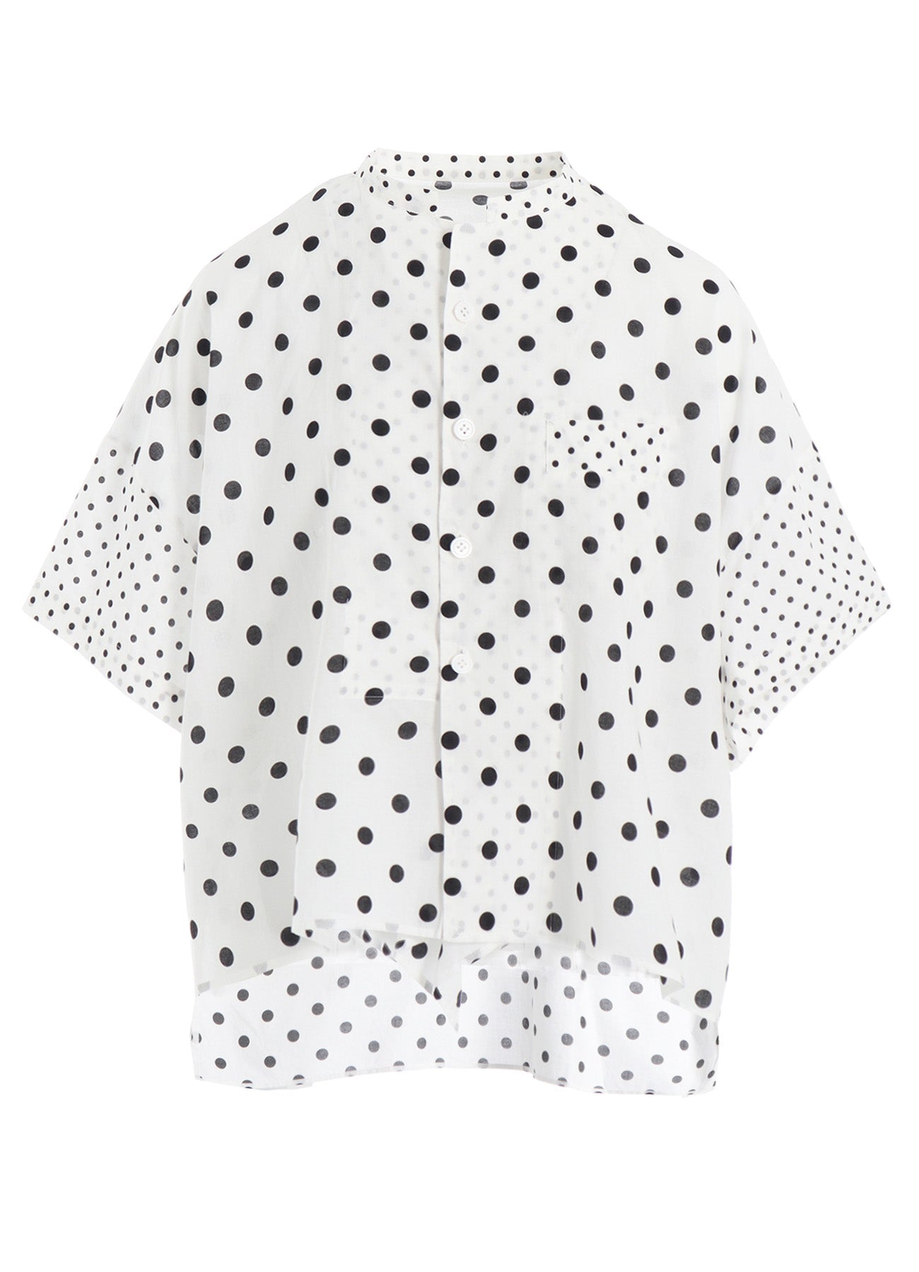 60/- COTTON LAWN DOT PRINT BOX BLOUSE