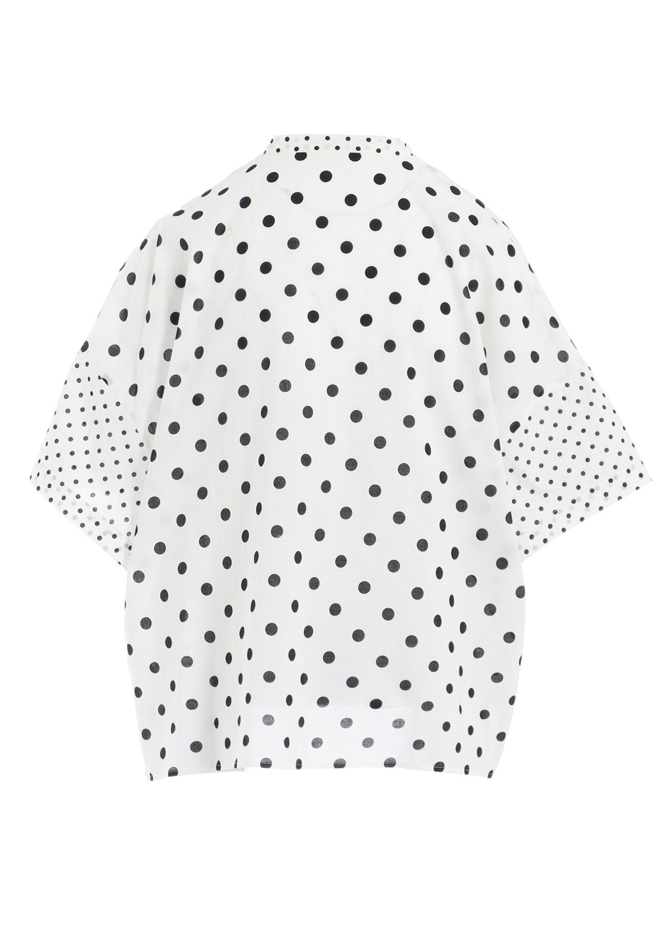 60/- COTTON LAWN DOT PRINT BOX BLOUSE