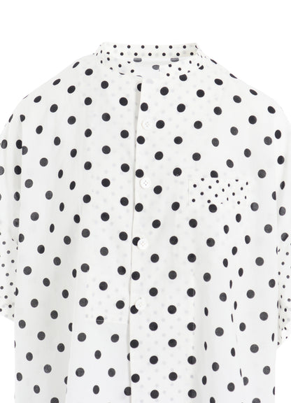 60/- COTTON LAWN DOT PRINT BOX BLOUSE