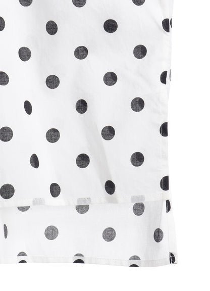 60/- COTTON LAWN DOT PRINT BOX BLOUSE