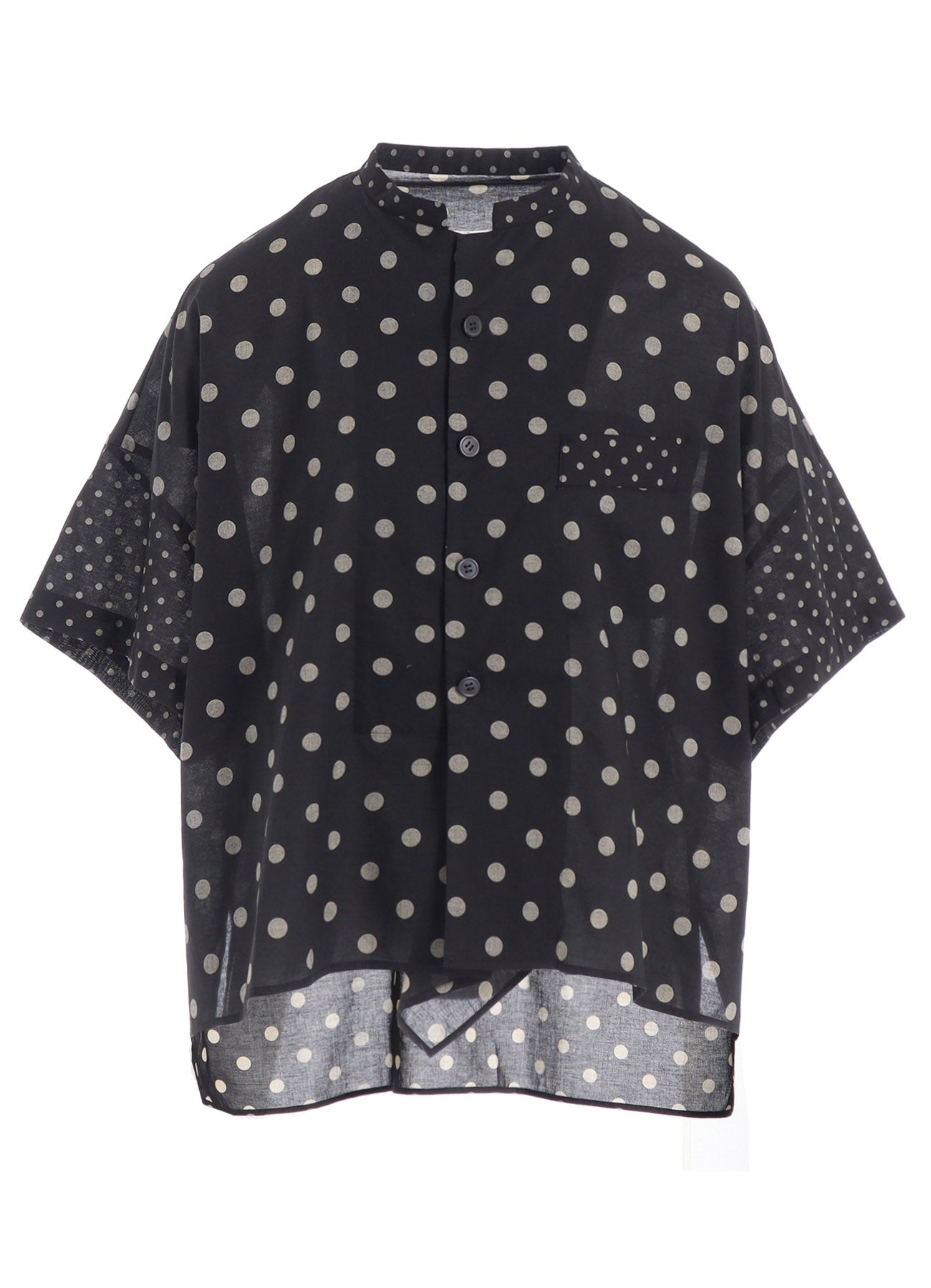 60/- COTTON LAWN DOT PRINT BOX BLOUSE