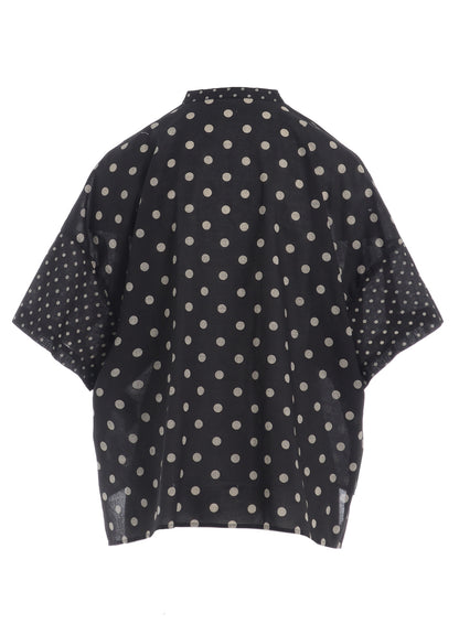 60/- COTTON LAWN DOT PRINT BOX BLOUSE