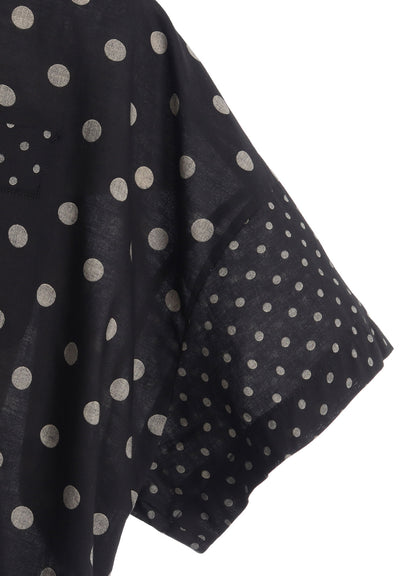 60/- COTTON LAWN DOT PRINT BOX BLOUSE