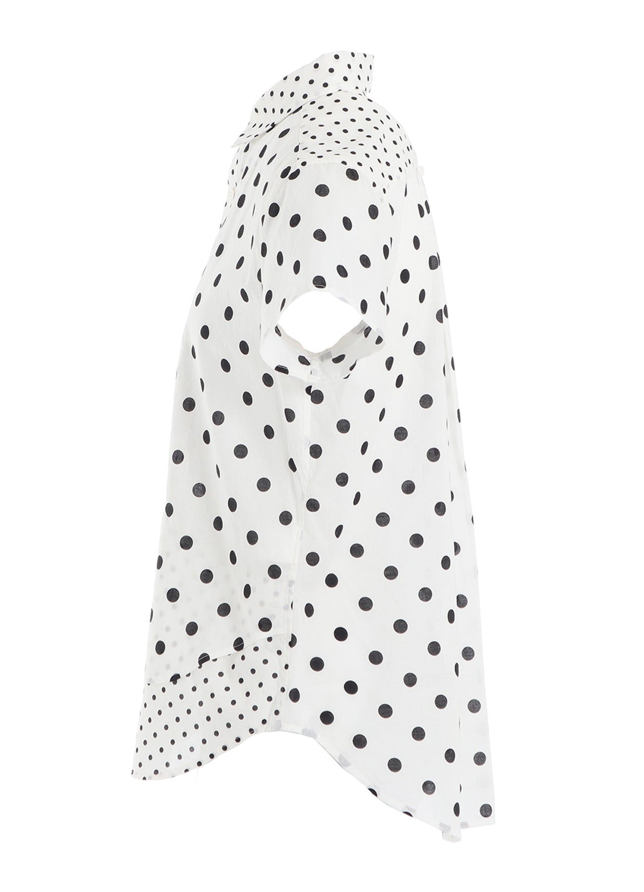 60/- COTTON LAWN DOT PRINT HALF SLEEVE BLOUSE