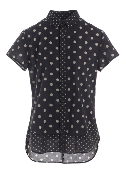 60/- COTTON LAWN DOT PRINT HALF SLEEVE BLOUSE