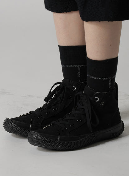 COTTON CANVAS LOW-TOP SNEAKERS