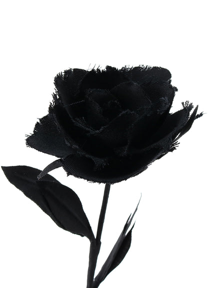FABRIC FLOWER - WOOL GABARDINE ROSE
