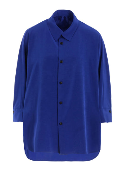 CREPE de CHINE HALF SLEEVE CAPE BLOUSE