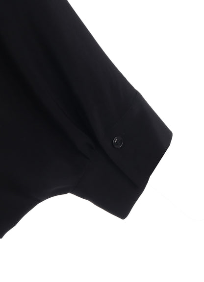 CREPE de CHINE HALF SLEEVE CAPE BLOUSE