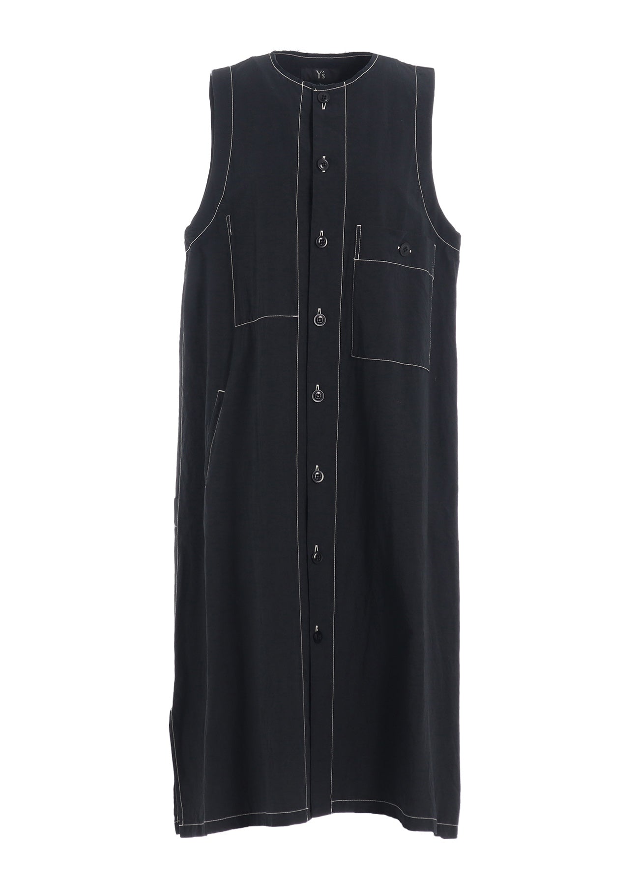 COTTON LINEN DUMP SLEEVELESS DRESS