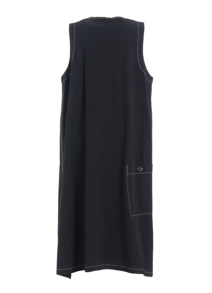 COTTON LINEN DUMP SLEEVELESS DRESS