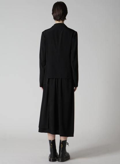 CREPE de CHINE 2 LAYER JACKET