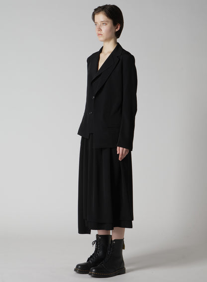 CREPE de CHINE 2 LAYER JACKET