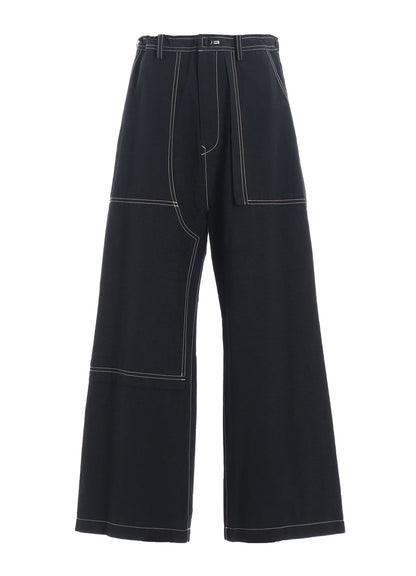 COTTON LINEN DUMP STRAIGHT PANTS