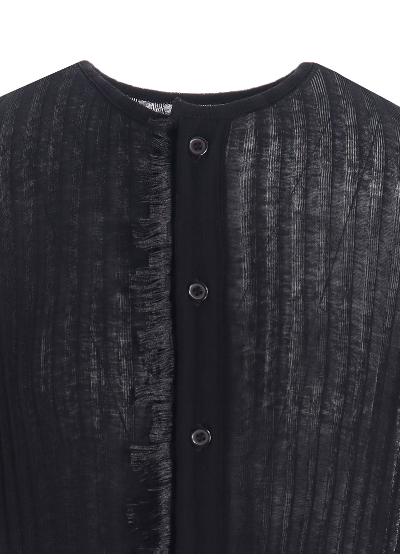 GAUZE RIB LONG SLEEVE CARDIGAN