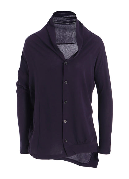 60/- COTTON  HARD TWISTED LONG SLEEVE CARDIGAN