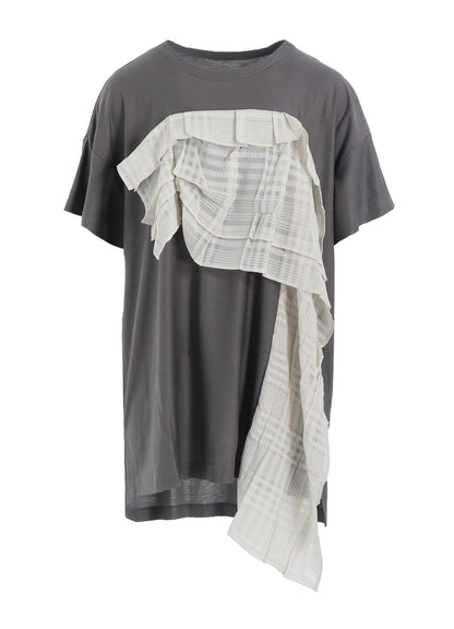 LYOCELL/COTTON  HALF SLEEVE LONG T
